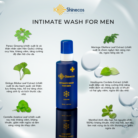 Combo 02 Dung Dịch Vệ Sinh Nam Giới Intimate Wash For Men 150ml